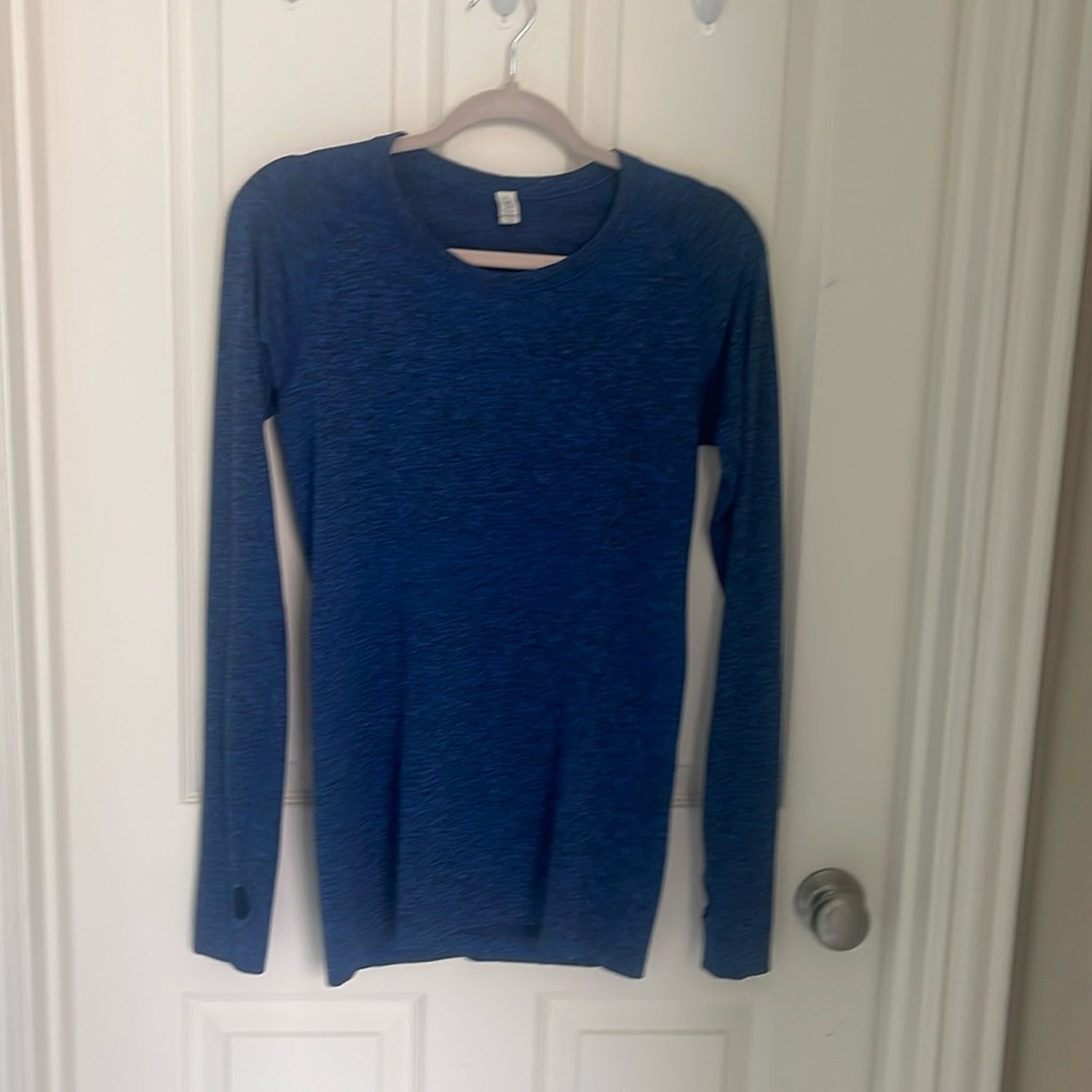 lululemon athletica Blue Long Sleeve Tee
